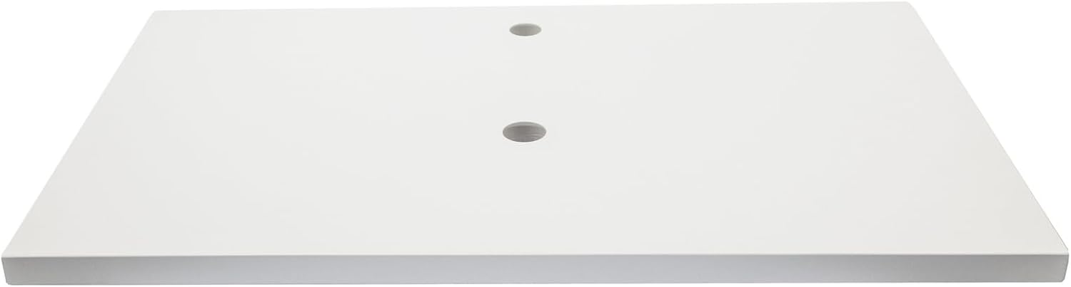 Eden Bath White 37"x22" Terrazzo Vanity Countertop - Pre-Drilled for Vessel Sinks