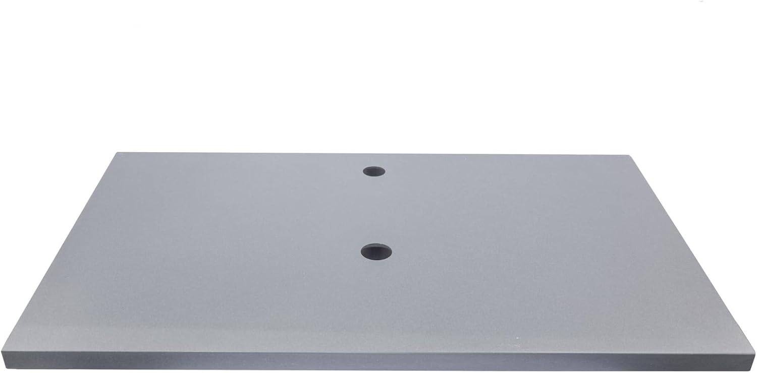 Eden Bath White 37"x22" Terrazzo Vanity Countertop - Pre-Drilled for Vessel Sinks