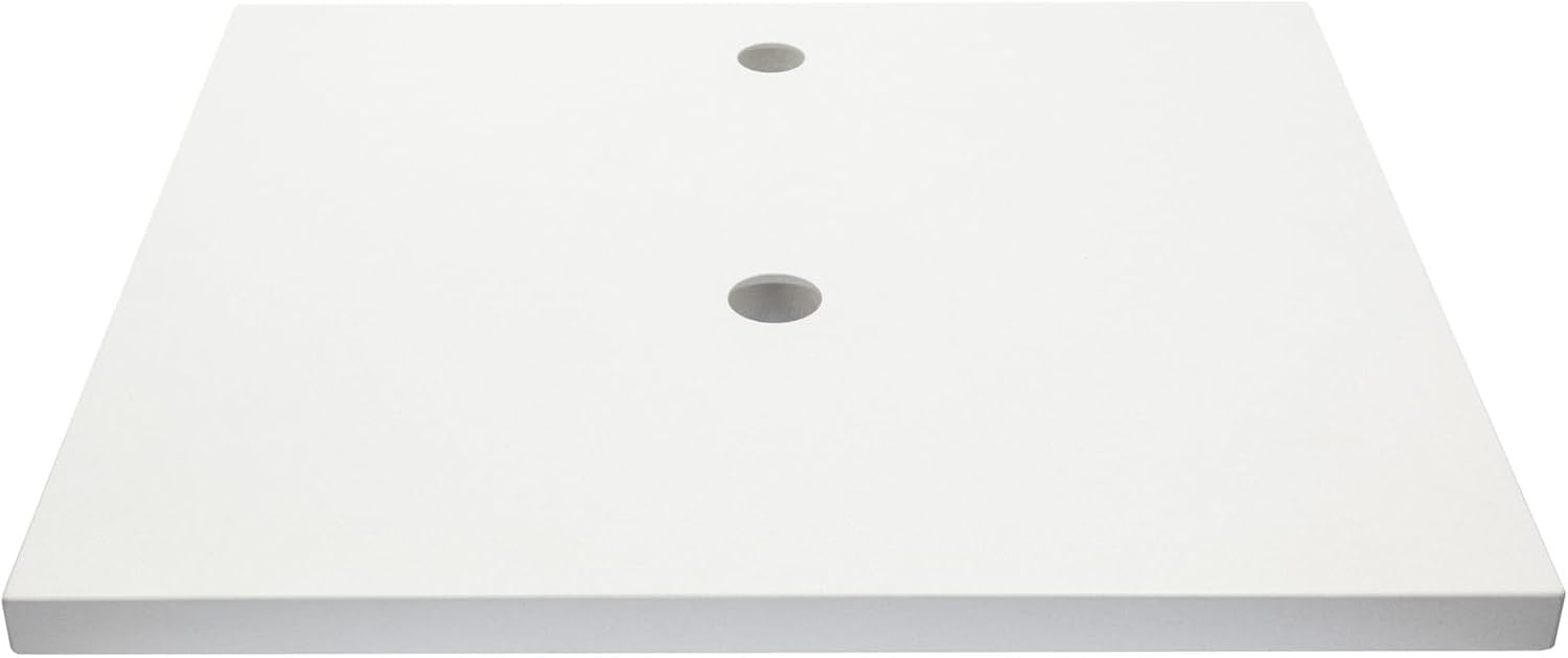 Eden Bath White 37"x22" Terrazzo Vanity Countertop - Pre-Drilled for Vessel Sinks