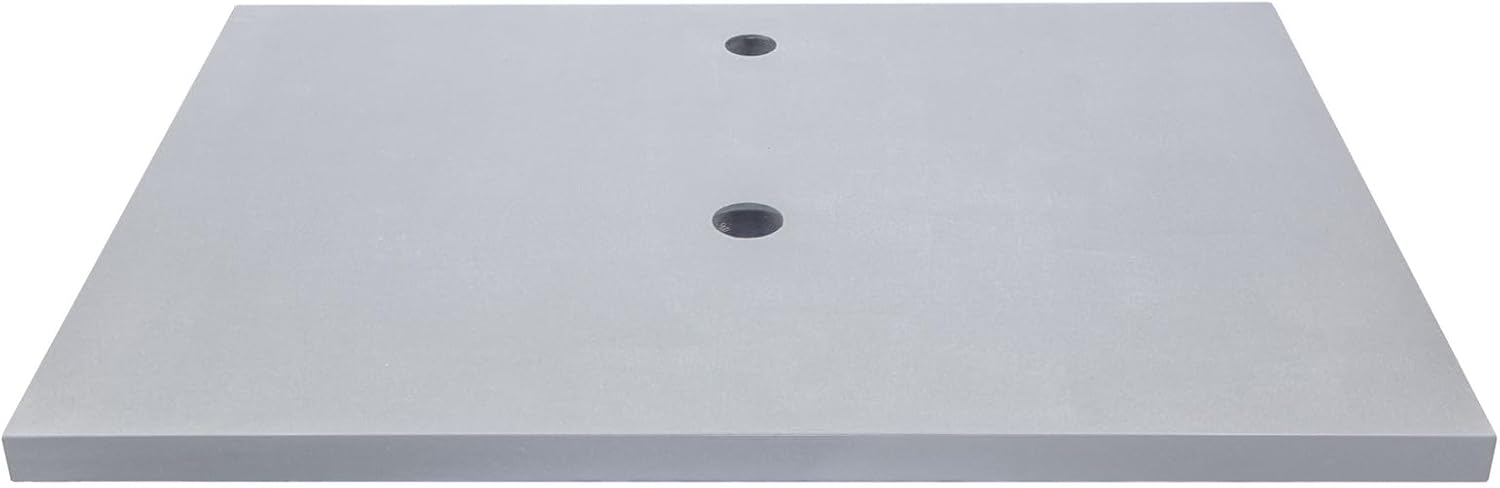 Eden Bath White 37"x22" Terrazzo Vanity Countertop - Pre-Drilled for Vessel Sinks