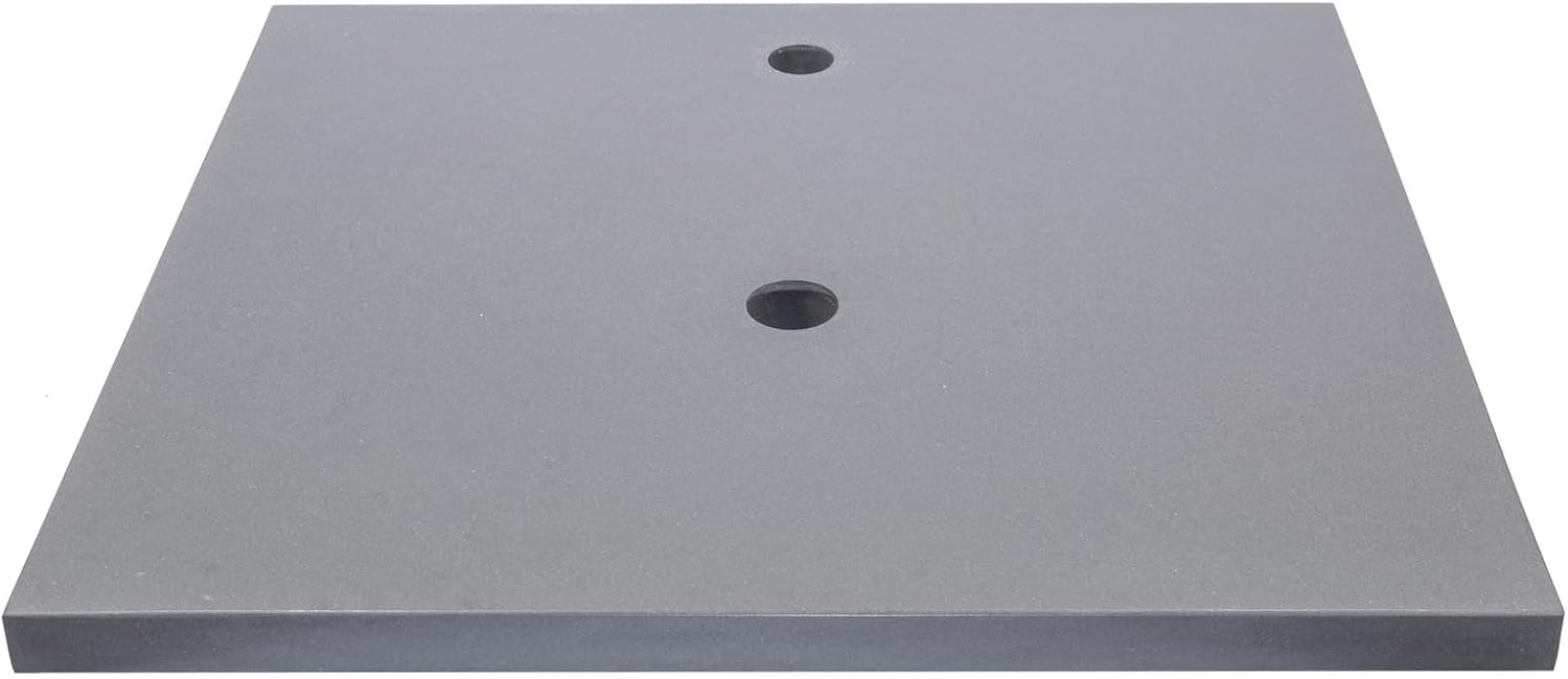 Eden Bath White 37"x22" Terrazzo Vanity Countertop - Pre-Drilled for Vessel Sinks