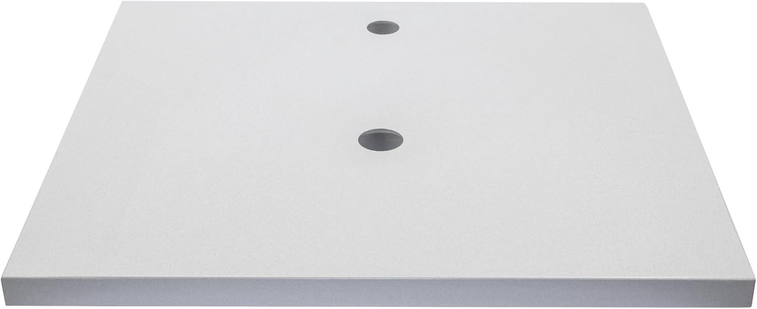 Eden Bath White 37"x22" Terrazzo Vanity Countertop - Pre-Drilled for Vessel Sinks