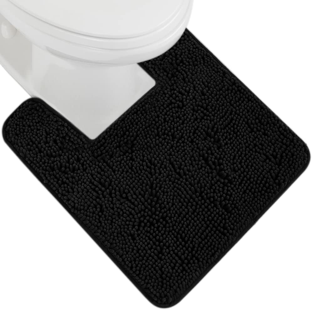 GORILLA GRIP Bath Rug Mat 70x24, Thick Soft Absorbent Chenille, Quick Dry Microfiber Mats, Rubber Backing Washable Shower Floor Rugs, Bathmat Runner, US Designed Bathroom Home Decor Accessories Grey