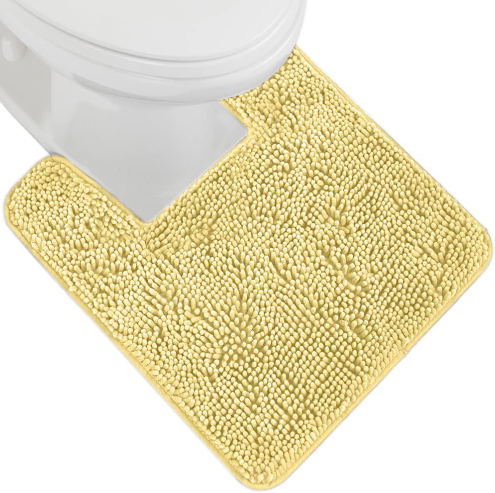 GORILLA GRIP Bath Rug Mat 70x24, Thick Soft Absorbent Chenille, Quick Dry Microfiber Mats, Rubber Backing Washable Shower Floor Rugs, Bathmat Runner, US Designed Bathroom Home Decor Accessories Grey