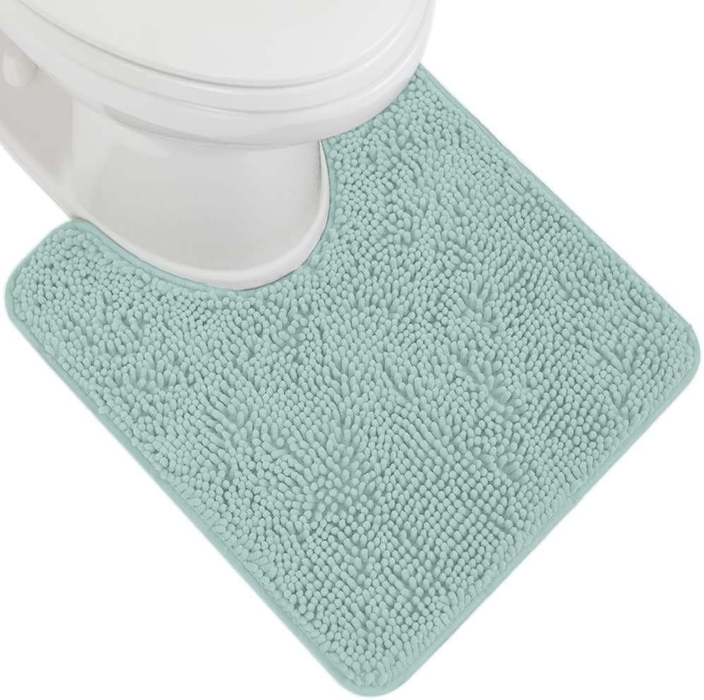 GORILLA GRIP Bath Rug Mat 70x24, Thick Soft Absorbent Chenille, Quick Dry Microfiber Mats, Rubber Backing Washable Shower Floor Rugs, Bathmat Runner, US Designed Bathroom Home Decor Accessories Grey