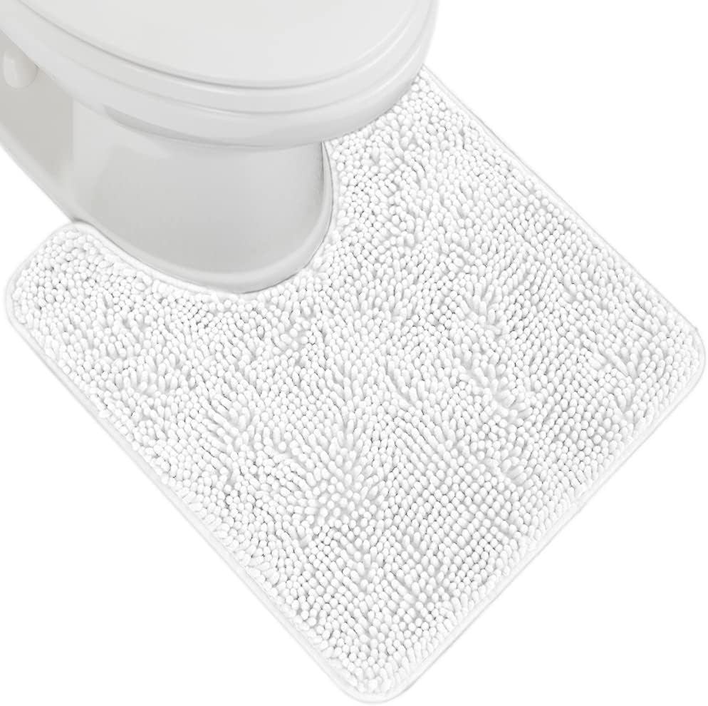 GORILLA GRIP Bath Rug Mat 70x24, Thick Soft Absorbent Chenille, Quick Dry Microfiber Mats, Rubber Backing Washable Shower Floor Rugs, Bathmat Runner, US Designed Bathroom Home Decor Accessories Grey