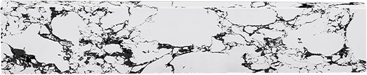 Montary 49"x 22" Artificial Marble Bathroom Vanity Top with Undermounted Ceramic Sink & Backsplash, Engineered Stone Bathroom Vanity Sink Tops with 3 Pre-Drilled Hole, Panda White